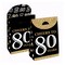 Big Dot of Happiness Adult 80th Birthday - Gold - Birthday Gift Favor Bags - Party Goodie Boxes - Set of 12